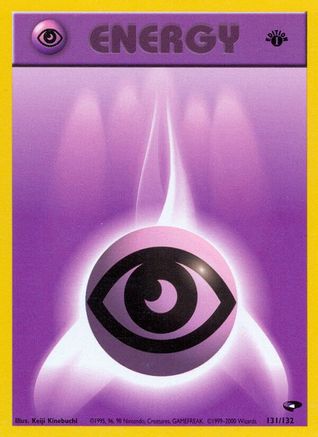 Psychic Energy 131/132 - Gym Challenge 1st Edition - Poke-Collect