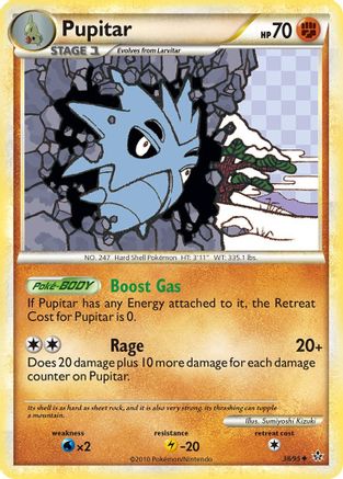 Pupitar (38) 38/95 - Unleashed Reverse Holofoil - Poke-Collect