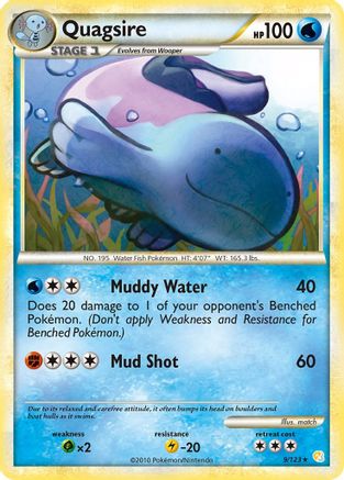 Quagsire 9/123 - HeartGold SoulSilver Holofoil - Poke-Collect