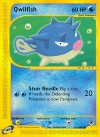 Qwilfish 127/165 - Expedition Reverse Holofoil - Poke-Collect
