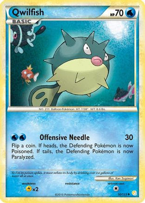 Qwilfish 50/123 - HeartGold SoulSilver - Poke-Collect