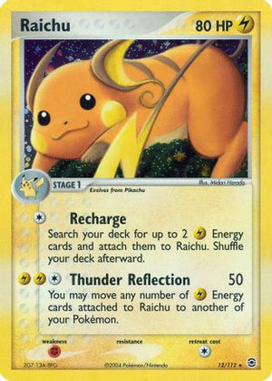 Raichu 12/112 - FireRed & LeafGreen Reverse Holofoil - Poke-Collect