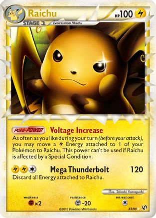 Raichu (Prime) 83/90 - Undaunted Holofoil - Poke-Collect