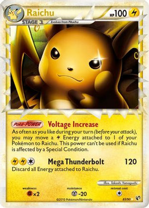 Raichu (Prime) 83/90 - Undaunted Holofoil - Poke-Collect