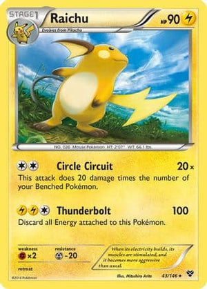 Raichu 43/146 - XY Holofoil