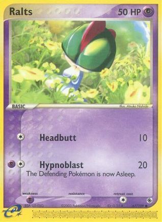 Ralts - 67/109 67/109 - Ruby and Sapphire Reverse Holofoil - Poke-Collect
