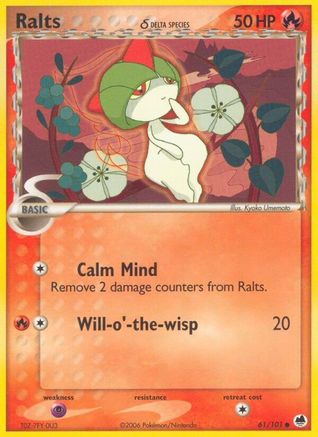 Ralts (Delta Species) 61/101 - Dragon Frontiers - Poke-Collect