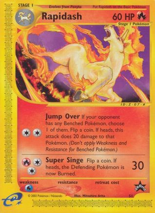Rapidash (51) 51/53 - WoTC Promo - Poke-Collect