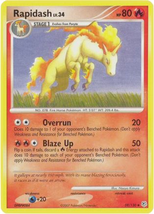 Rapidash 59/130 - Diamond and Pearl - Poke-Collect