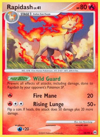 Rapidash (28) 28/99 - Arceus Reverse Holofoil - Poke-Collect
