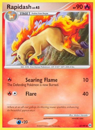 Rapidash (47) 47/99 - Arceus Reverse Holofoil - Poke-Collect