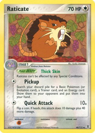 Raticate 48/112 - FireRed & LeafGreen - Poke-Collect