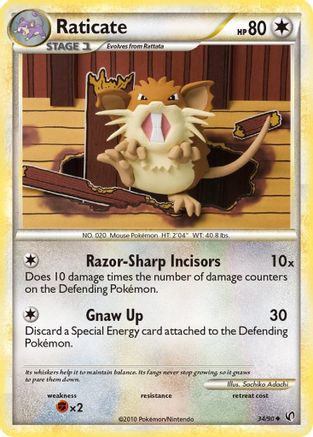 Raticate 34/90 - Undaunted - Poke-Collect