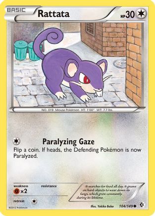 Rattata 104/149 - Boundaries Crossed Reverse Holofoil - Poke-Collect