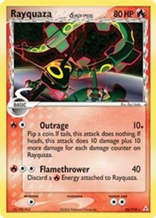 Rayquaza - 026/110 (Delta Species) 26/110 - Holon Phantoms Reverse Holofoil - Poke-Collect