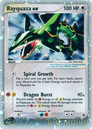 Rayquaza ex 97/97 - Dragon Holofoil - Poke-Collect