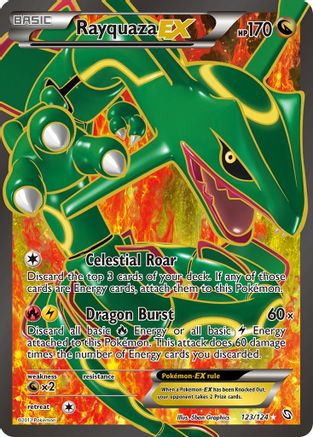 Rayquaza EX (123 Full Art) 123/124 - Dragons Exalted Holofoil - Poke-Collect