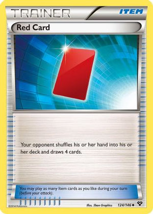 Red Card 124/146 - XY Base Set Reverse Holofoil - Poke-Collect