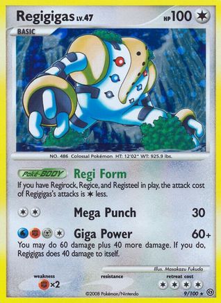 Regigigas 9/100 - Stormfront Reverse Holofoil - Poke-Collect