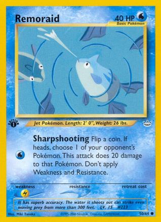 Remoraid 50/64 - Neo Revelation 1st Edition - Poke-Collect