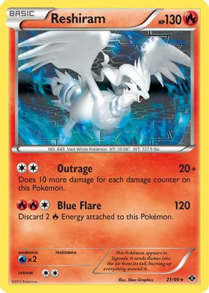 Reshiram 21/99 - Next Destinies Reverse Holofoil - Poke-Collect