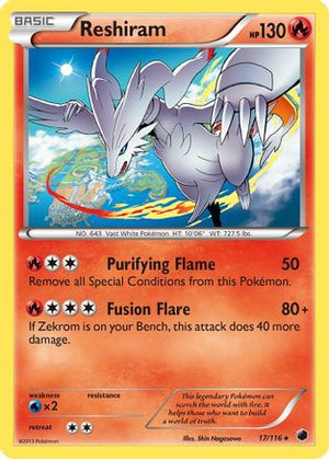 Reshiram 17/116 - Plasma Freeze Holofoil - Poke-Collect