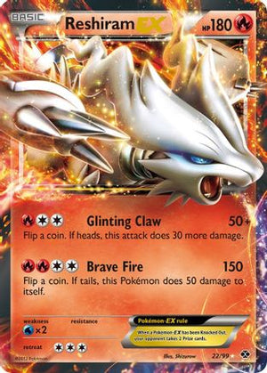 Reshiram EX 22/99 - Next Destinies Holofoil - Poke-Collect