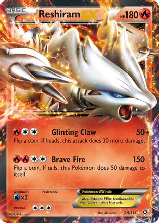 Reshiram EX 29/113 - Legendary Treasures Holofoil - Poke-Collect