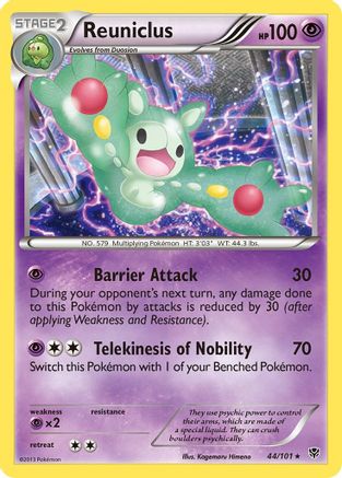 Reuniclus 44/101 - Plasma Blast Reverse Holofoil - Poke-Collect