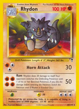 Rhydon 35/110 - Legendary Collection Reverse Holofoil - Poke-Collect