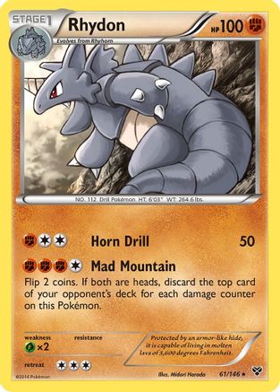 Rhydon 61/146 - XY Base Set - Poke-Collect