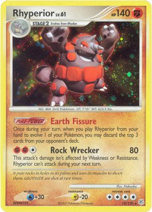 Rhyperior 12/130 - Diamond and Pearl Holofoil - Poke-Collect