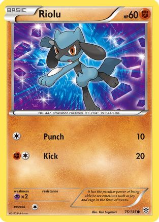 Riolu (75) 75/135 - Plasma Storm Reverse Holofoil - Poke-Collect