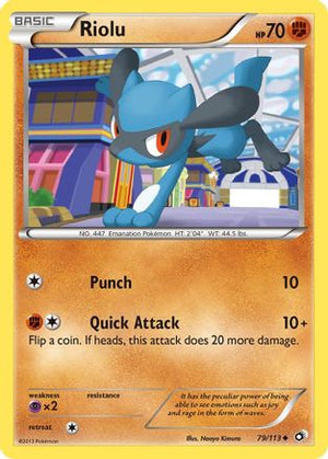 Riolu 79/113 - Legendary Treasures Reverse Holofoil - Poke-Collect