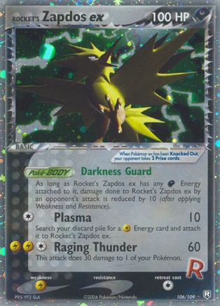 Rocket's Zapdos ex 106/109 - Team Rocket Returns Holofoil - Poke-Collect