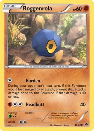 Roggenrola (49) 49/98 - Emerging Powers - Poke-Collect