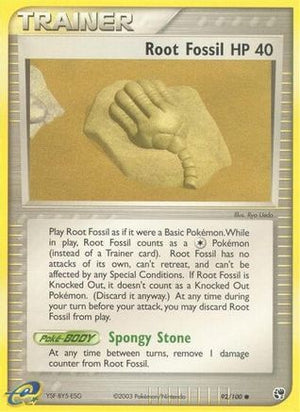 Root Fossil 92/100 - Sandstorm Reverse Holofoil - Poke-Collect