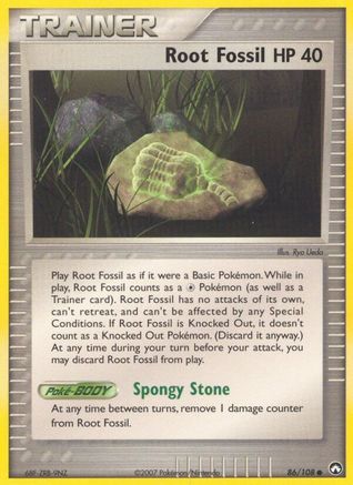 Root Fossil 86/108 - Power Keepers - Poke-Collect
