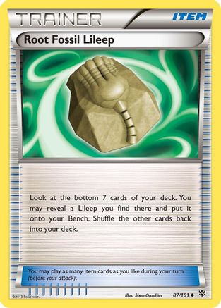 Root Fossil Lileep 87/101 - Plasma Blast Reverse Holofoil - Poke-Collect
