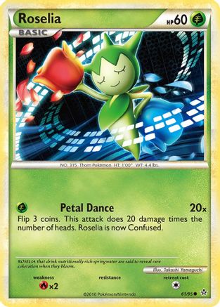 Roselia 61/95 - Unleashed Reverse Holofoil - Poke-Collect