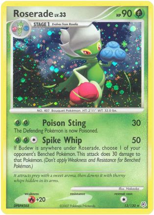 Roserade 13/130 - Diamond and Pearl Holofoil - Poke-Collect