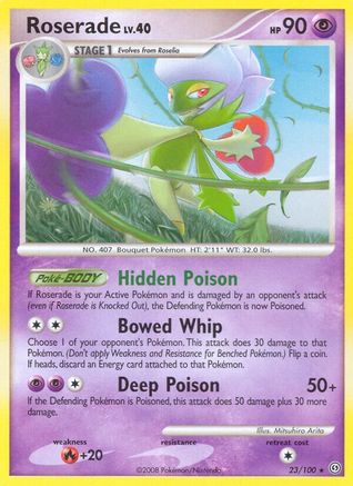 Roserade 23/100 - Stormfront Reverse Holofoil - Poke-Collect