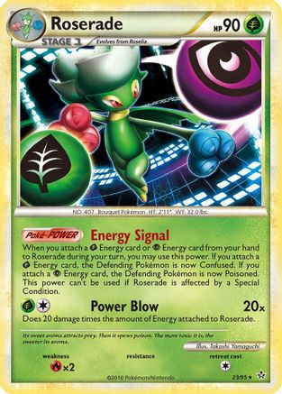 Roserade 23/95 - Unleashed Reverse Holofoil - Poke-Collect