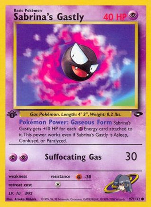 Sabrina's Gastly (97) 97/132 - Gym Challenge Unlimited - Poke-Collect