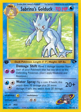 Sabrina's Golduck 30/132 - Gym Challenge Unlimited - Poke-Collect
