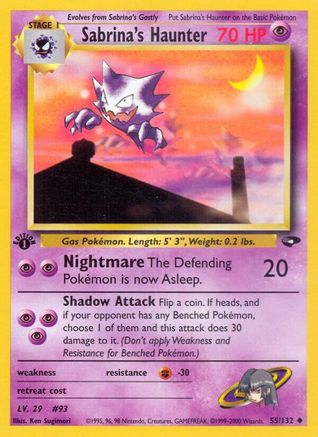 Sabrina's Haunter 55/132 - Gym Challenge Unlimited - Poke-Collect