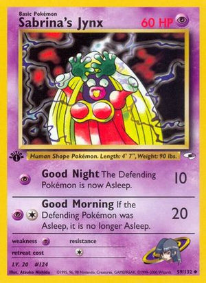 Sabrina's Jynx 59/132 - Gym Heroes 1st Edition - Poke-Collect