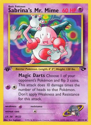 Sabrina's Mr. Mime 59/132 - Gym Challenge Unlimited - Poke-Collect