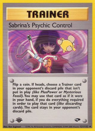 Sabrina's Psychic Control 121/132 - Gym Challenge 1st Edition - Poke-Collect