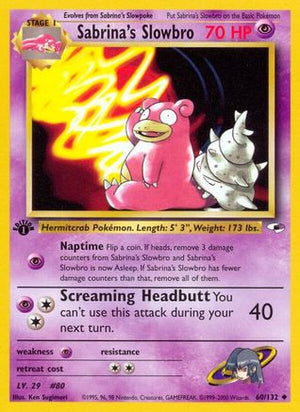 Sabrina's Slowbro 60/132 - Gym Heroes Unlimited - Poke-Collect